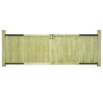 Portillon de jardin - vidaxl - 2 pcs - bois de pin imprégné - 150x100 cm - résistant aux intempéries Portillon de jardin - vidaxl - 2 pcs - bois de pin imprégné - 150x100 cm - résistant aux intempéries