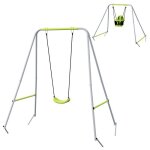 Outsunny - balanoire pour enfants - mtal - 180x160x182cm - vert