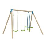 Portique 2 balan�oires et vis - � - vis barbiche en bois h224cm