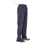 Pantalon de travail femme - portwest - action s687 - bleu marine - 11 poches - upf 50 +
