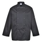 Veste de cuisine - portwest - suffolk c833 - noir - mixte - adulte Veste de cuisine - portwest - suffolk c833 - noir - mixte - adulte