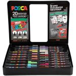 Posca - malette - street graffiti - 20 marqueurs - pc11m - pc3m - pc5m