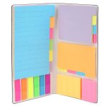 Bloc - notes autocollants - surenhap - type a - super sticky - 206 x 104 cm - cuir pu