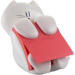 D�vidoir de notes - post - it - chat - 90 feuilles - 76x76 mm - rouge coquelicot