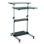 Poste de travail pc assis / debout - logilink - a monter soi - mme - mtal - contemporain / design