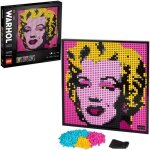 Lego art 31197 andy warhols marilyn monroe poster mural loisirs cratifs adultes dcoration chambre ...