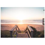 Poster panorama promenade sur la plage 50x35 cm - imprimée sur poster - tableau nature Poster panorama promenade sur la plage 50x35 cm - imprimée sur poster - tableau nature