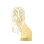 Postiche chouchou cheveux blanc ref: 22 en 60