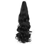 Postiche queue de cheval - salalis - boucle longue - noir - cheveux synthtiques - facile  utiliser ...