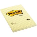Post - it - 662 - bloc de 100 feuilles - jaune - 102x152 mm - quadrillé 5x5 Post - it - 662 - bloc de 100 feuilles - jaune - 102x152 mm - quadrillé 5x5