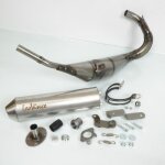 Pot d chappement leovince pour moto derbi 50 senda sm drd aprs 2003 3408n / hm v6 inox passage bas ...