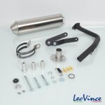 Pot d chappement leovince pour scooter peugeot 50 kisbee 4t 2010  2020 7470 / qm50qt - 6 / 139qmb