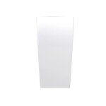 Pot de fleurs - prosperplast - urbi square - 2l - plastique - blanc