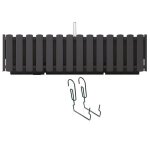 Pot de fleurs 58cm anthracite avec suspension crochet boardee fencycase