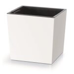 Pot de fleurs avec bac intrieur prosperplast 2in1 cache - pot plastique carr 24 cm x 24 cm x 235 cm ...