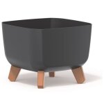 Pot de fleurs avec pieds amovibles incl. insert prosperplast gracia square carr� plastique r�sistant ...