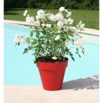 Pot de fleurs - riviera - soleilla rond - � 49 x 448 cm - rouge