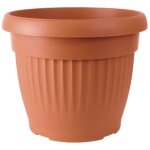 Pot de fleurs - terra - terracotta - 40 cm - plastique - rond