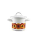 Pot - ibili - pop - 10 cm - acier �maill� vitrifi� - couvercle inclus