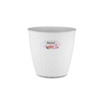 Pot de jardin - stefanplast - naturel 14 - blanc - rond - plastique