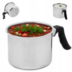 Pot à lait en acier inoxydable 25 l casserole à lait avec bec verseur 16 cm pot à soupe en pour induction ... Pot à lait en acier inoxydable 25 l casserole à lait avec bec verseur 16 cm pot à soupe en pour induction ...