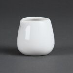 Pots � lait et cr�me en porcelaine blanche olympia 85 ml - boite de 12