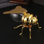 Pot de miel - omabeta - pot  miel en verre - design abeille - utilisation polyvalente - compact et lger ...