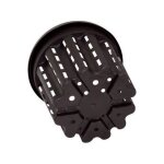 Pot rond anti - spirale � 75 litres - pasquini - sp26 - noir - capacit� deffet anti - spirale