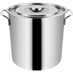 Pot  soupe grande capacit en acier inoxydable avec marmite seau  riz couvercle (22cm) batterie de ...