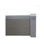 Poteau aluminium dpart ou fin de clture - l: 232 cm - l: 5 cm - e: 3. 6 cm - gris anthracite ral 7015 ...