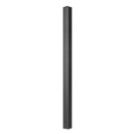 Poteau aluminium pour portail et portillon � sceller universel chapeau inclus h2. 36 m noir