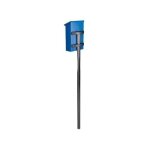 Poteau de bote aux lettres - perel - inox - supports de montage inclus - extrieur - compatible toolland ...