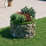 Poteau � gabion - mothinessto - ly3688 - acier galvanis� - �100x50 cm - r�sistant aux intemp�ries