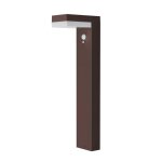 Potelet solaire cenova tall rouille h50cm 600lm