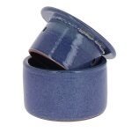 Beurrier - poterie turgis - grès bleu - 210g - made in calvados - conservation du beurre Beurrier - poterie turgis - grès bleu - 210g - made in calvados - conservation du beurre