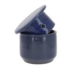 Beurrier - poterie turgis - grès bleu - 500g - conservation beurre - made in calvados Beurrier - poterie turgis - grès bleu - 500g - conservation beurre - made in calvados