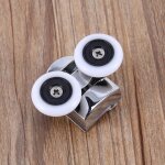 Roulette galet rouleau porte douche - keenso - 26mm - r�glable 8mm - pack de 2 - salle de bain