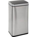 5five - poubelle de cuisine en inox 40 litres sensor ouverture et fermeture automatique