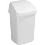 Poubelle blanche avec couvercle basculant delta 25 litres Poubelle blanche avec couvercle basculant delta 25 litres