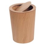 Poubelle bois maison htel bureau dortoir salle de bain poubelle dchets papier stockage poubelle avec ...