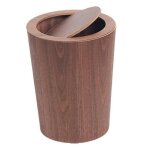 Poubelle bois maison h�tel bureau dortoir salle de bain poubelle d�chets papier stockage poubelle avec ...