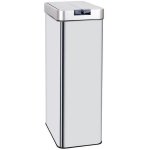 Poubelle de cuisine automatique - silverlake - kitchen move - 90 l - ouverture papillon - inox avec cerclage ...