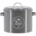 Poubelle de cuisine  compost ronde 6 litres