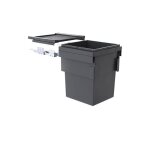 Poubelle de cuisine coulissante encastrable 55l hailo cargo synchro