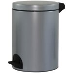 Poubelle elora 14l gris m�tal