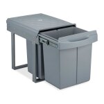 Relaxdays poubelle encastrable coulissante 3 bacs systme de tri pour sous - vier 20l & 2x10l 413x34x518 ...