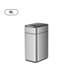Poubelle intelligente  induction 9l capteur + fonction manuelle ouverture et fermeture automatique inox ...