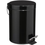 5five - poubelle ronde mtal 3l colorama noir