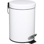 5five - poubelle ronde mtal 3l colorama blanc