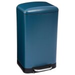 Poubelle en m�tal cuisine 30l bleu